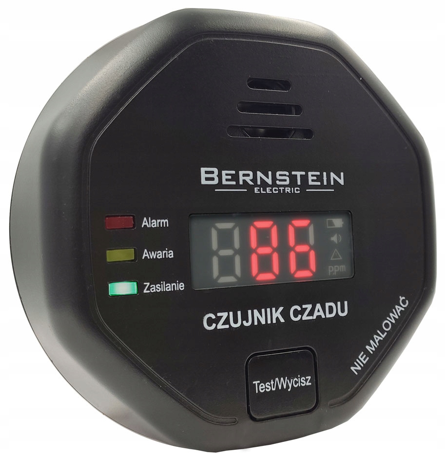 Bernstein CMD-01NJ detektor oxidu uhoľnatého, čierny